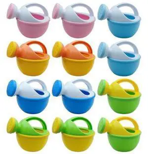 Plastic Watering Cans, 12 Pcs, Multi-Color Set for Little Ones, Bathing Fun, Beach and Garden Play, Ideal Gifts Plastic Watering Cans, 12 Pcs, Multi-Color Set for Little Ones, Bathing Fun, Beach and Garden Play, Ideal Gifts