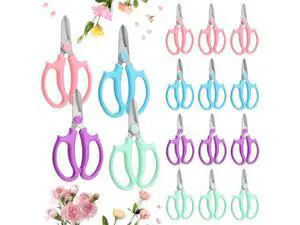 Flower Garden 16 Pcs Scissors, Stainless Steel Shears Comfortable with Handles, Pruning Shears Garden, Tools Trimming Flower, Clippers Garden for Arrangement Flower, Picking Fruit Flower Garden 16 Pcs Scissors, Stainless Steel Shears Comfortable with Handles, Pruning Shears Garden, Tools Trimming Flower, Clippers Garden for Arrangement Flower, Picking Fruit