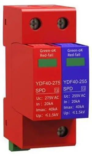 AC SPD Surge Protector 275V 20~40kA, 1+1/3+1 Modular DIN Rail Arrester for Reliable Overvoltage Protection AC SPD Surge Protector 275V 20~40kA, 1+1/3+1 Modular DIN Rail Arrester for Reliable Overvoltage Protection