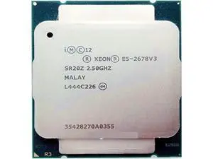 CPU Original XEON E5-2678V3 OEM Version CPU Processor 2.50GHz 12-Core 30MB E5-2678 V3 FCLGA2011-3 E5 2678V3 CPU Original XEON E5-2678V3 OEM Version CPU Processor 2.50GHz 12-Core 30MB E5-2678 V3 FCLGA2011-3 E5 2678V3