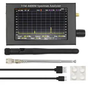 4.3-inch TFT color LCD screen, handheld portable spectrum analyzer, 35M - 4400MHz, spectrum analyzer 4.3-inch TFT color LCD screen, handheld portable spectrum analyzer, 35M - 4400MHz, spectrum analyzer