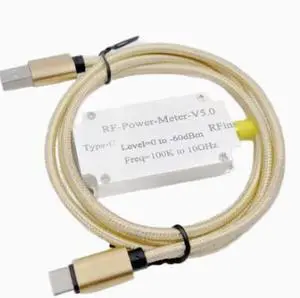 RF power meter V5 100K - 10GHz USB communication data export power detector amplitude measurement RF power meter V5 100K - 10GHz USB communication data export power detector amplitude measurement