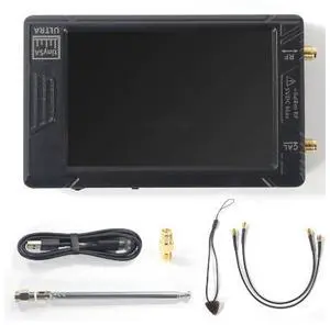 tinySA ULTRA handheld spectrum analyzer with 4-inch touch screen, capable of generating high-frequency output signals ranging from 100 kHz to 5.3 GHz. tinySA ULTRA handheld spectrum analyzer with 4-inch touch screen, capable of generating high-frequency output signals ranging from 100 kHz to 5.3 GHz.