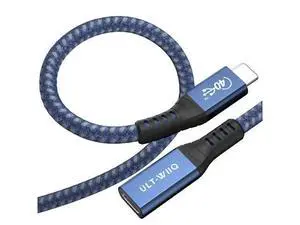 USB4 Extension Cable 2.62Ft, Thunderbolt 3 & 4 Extension Cable, USB C 4.0 Support PD 100W 20V5A, 40Gbps Transfer, 8K@60Hz, 6K/4K@60Hz Video for Dell/HP/Anker Dock, MacBook, iMac, Dell XPS, Intel NUC USB4 Extension Cable 2.62Ft, Thunderbolt 3 & 4 Extension Cable, USB C 4.0 Support PD 100W 20V5A, 40Gbps Transfer, 8K@60Hz, 6K/4K@60Hz Video for Dell/HP/Anker Dock, MacBook, iMac, Dell XPS, Intel NUC
