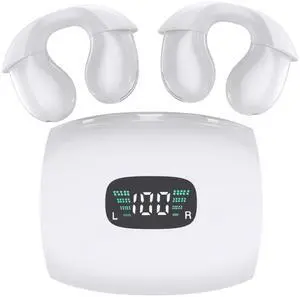 Ttbesmi Open Ear Bluetooth Headphones Bone Conduction Ear Buds Wireless Bluetooth Open Ear Earbuds Ear Clip Headphones Wireless Ear Buds Ear Buds for Small Ears Wireless Bone Conduction Head Phones Ttbesmi Open Ear Bluetooth Headphones Bone Conduction Ear Buds Wireless Bluetooth Open Ear Earbuds Ear Clip Headphones Wireless Ear Buds Ear Buds for Small Ears Wireless Bone Conduction Head Phones
