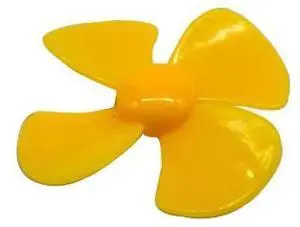 40MM multi-color four-blade propeller aircraft, propeller, fan blade, model ship, DIY fixed-wing construction yellow 40MM multi-color four-blade propeller aircraft, propeller, fan blade, model ship, DIY fixed-wing construction yellow