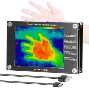 Handheld multi-functional 2.8 thermal imager MLX90640 digital infrared thermal imaging temperature detection inspection tool Handheld multi-functional 2.8 thermal imager MLX90640 digital infrared thermal imaging temperature detection inspection tool