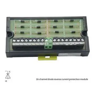 16th circuit positive and negative pole continuous current diode protection board / solenoid valve / electromagnet / relay continuous current module 16th circuit positive and negative pole continuous current diode protection board / solenoid valve / electromagnet / relay continuous current module