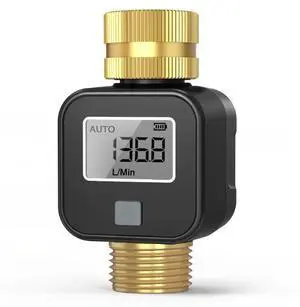 Water flow meter LCD large screen shows the water volume clearly. The meter is a multi-functional electronic water meter with a sensor. Water flow meter LCD large screen shows the water volume clearly. The meter is a multi-functional electronic water meter with a sensor.