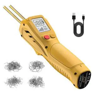 New handheld LCD wireless car bumper repair machine, plastic bumper repair welding gun, welding nails yellow New handheld LCD wireless car bumper repair machine, plastic bumper repair welding gun, welding nails yellow