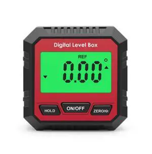 Magnetic-powered digital angle gauge, portable mini electronic slope gauge, multi-functional high-precision angle measuring instrument red 1.5V Magnetic-powered digital angle gauge, portable mini electronic slope gauge, multi-functional high-precision angle measuring instrument red 1.5V