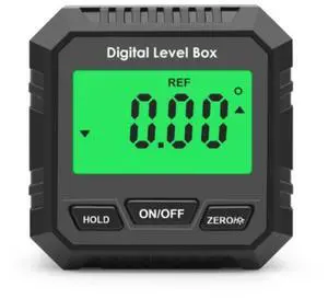 Magnetic-powered digital angle gauge, portable mini electronic slope gauge, multi-functional high-precision angle measuring instrument black 1.5V Magnetic-powered digital angle gauge, portable mini electronic slope gauge, multi-functional high-precision angle measuring instrument black 1.5V