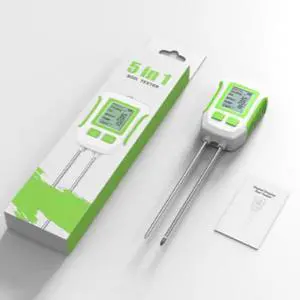 High-precision 5-in-1 soil testing instrument - dual-needle high-precision moisture meter for temperature, humidity, pH, fertility and light intensity measurement High-precision 5-in-1 soil testing instrument - dual-needle high-precision moisture meter for temperature, humidity, pH, fertility and light intensity measurement