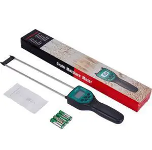 Grain moisture and humidity tester, rice, barley, sesame moisture measuring instrument, digital display, handheld probe, voice announcement Grain moisture and humidity tester, rice, barley, sesame moisture measuring instrument, digital display, handheld probe, voice announcement