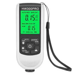 HW-300PRO High Precision Coating Thickness Gauge, Anti-Slip Paint Film Tester, Dry Film Thickness Gauge, Thickness Measuring Instrument, Thickness Gauge HW-300PRO High Precision Coating Thickness Gauge, Anti-Slip Paint Film Tester, Dry Film Thickness Gauge, Thickness Measuring Instrument, Thickness Gauge