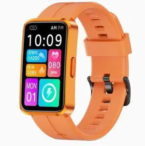 2026 new model metal frame smart bracelet for measuring blood sugar, blood pressure, heart rate, body temperature, blood oxygen, exercise count, running, and water resistance orange 2026 new model metal frame smart bracelet for measuring blood sugar, blood pressure, heart rate, body temperature, blood oxygen, exercise count, running, and water resistance orange