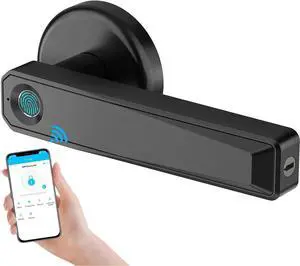 KPP Fingerprint Door Lock, Smart Locks for Front Door, APP Control Keyless Entry Door Lock Keypad, Smart Door Knobs, Bluetooth WIFI Available Door Handle, Smart Lever Door Lock for Bedroom Office Home KPP Fingerprint Door Lock, Smart Locks for Front Door, APP Control Keyless Entry Door Lock Keypad, Smart Door Knobs, Bluetooth WIFI Available Door Handle, Smart Lever Door Lock for Bedroom Office Home