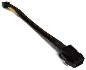 34cm (13.3 Inch) Black Sleeved PCIe 8 Pin Female to CPU 8 Pin (4+4 Detachable) EPS 12V Power Adapter Cable 34cm (13.3 Inch) Black Sleeved PCIe 8 Pin Female to CPU 8 Pin (4+4 Detachable) EPS 12V Power Adapter Cable