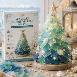 DIY 3D Sea Glass Art Kit3D Sea Glass Art Set - Coast and Christmas Collection DIY 3D Sea Glass Art Kit3D Sea Glass Art Set - Coast and Christmas Collection