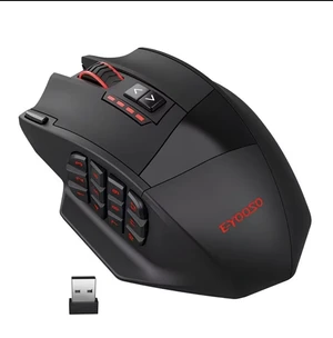 UtechSmart Venus Pro RGB Wireless MMO Gaming Mouse, 16,000 DPI Optical Sensor, 2.4 GHz Transmission Technology, Ergonomic Design, 16M Chroma RGB Lighting, 16 Programmable Buttons, Up to 70 Hours UtechSmart Venus Pro RGB Wireless MMO Gaming Mouse, 16,000 DPI Optical Sensor, 2.4 GHz Transmission Technology, Ergonomic Design, 16M Chroma RGB Lighting, 16 Programmable Buttons, Up to 70 Hours