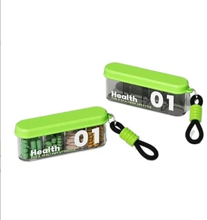 New multi-compartment portable medicine box for travel - compact, sealed, dust-proof storage for easy portability. New multi-compartment portable medicine box for travel - compact, sealed, dust-proof storage for easy portability.