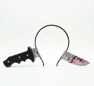 Halloween hairband headband decoration items, ghost festival realistic headwear with sharp knives and kitchen knives, head clasps, clothing headpieces Halloween hairband headband decoration items, ghost festival realistic headwear with sharp knives and kitchen knives, head clasps, clothing headpieces