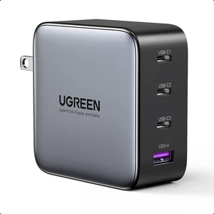 UGREEN 100W USB C Multiport Charger - 4-Port USB Charging Station GaN Fast Charger Power Adapter Compatible for MacBook Pro/Air, iPad Pro, iPad Mini 6, Dell XPS, Galaxy S21/S20, iPhone 13/13 Pro Max/1 UGREEN 100W USB C Multiport Charger - 4-Port USB Charging Station GaN Fast Charger Power Adapter Compatible for MacBook Pro/Air, iPad Pro, iPad Mini 6, Dell XPS, Galaxy S21/S20, iPhone 13/13 Pro Max/1