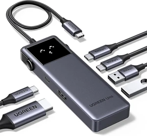 UGREEN Uno 6 in 1 USB-C Hub with 10Gbps USB-C & USB-A Data Ports 4K@60Hz HDMI for MacBook Pro/Air, iPad Pro, Surface, XPS, Thinkpad and More. UGREEN Uno 6 in 1 USB-C Hub with 10Gbps USB-C & USB-A Data Ports 4K@60Hz HDMI for MacBook Pro/Air, iPad Pro, Surface, XPS, Thinkpad and More.