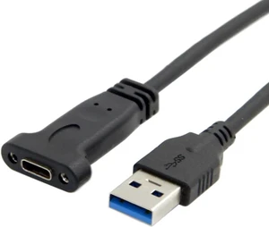 WRIARICH 30cm USB3.1 Gen2 Type-C Female to USB3.0 Type-A Male Adapter Extension Cable for Laptop, Phone & Tablet WRIARICH 30cm USB3.1 Gen2 Type-C Female to USB3.0 Type-A Male Adapter Extension Cable for Laptop, Phone & Tablet