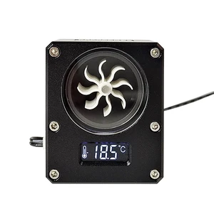 Refrigeración por agua de computadora wdxs-t4 pantalla de temperatura caudalímetro VA pantalla LCD 0.5 s Frash con ventilador negro Silver Refrigeración por agua de computadora wdxs-t4 pantalla de temperatura caudalímetro VA pantalla LCD 0.5 s Frash con ventilador negro Silver