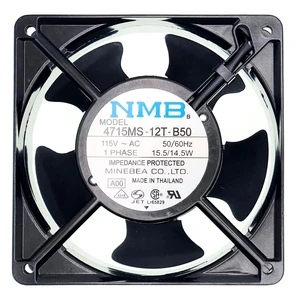 para ventilador de enfriamiento 4715MS-12T-B50, ventilador de enfriamiento axial de 115VAC 15.5/14.5W 120×120×38mm para ventilador de enfriamiento 4715MS-12T-B50, ventilador de enfriamiento axial de 115VAC 15.5/14.5W 120×120×38mm