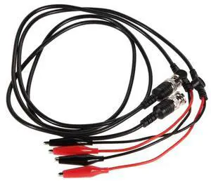 2 Pcs 98cm BNC Q9 To Double Alligator Clip Oscilloscope Test Probe Leads Cables Cables Connector for Electrical Working 2 Pcs 98cm BNC Q9 To Double Alligator Clip Oscilloscope Test Probe Leads Cables Cables Connector for Electrical Working