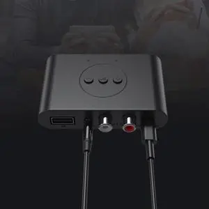 Audio Adapter U Disk RCA 3.5mm AUX NFC Bluetooth-Compatible5.2 Car Speaker Amplifier Dual Output One Tow Two for Car Audio Adapter U Disk RCA 3.5mm AUX NFC Bluetooth-Compatible5.2 Car Speaker Amplifier Dual Output One Tow Two for Car