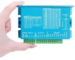 HBS57 Stepper Motor Driver 0-200kHz Hybrid Servo Driver AC20-80V/DC24-70V Encoder 1000 Lines for Nema23/Nema24 Stepper Motor HBS57 Stepper Motor Driver 0-200kHz Hybrid Servo Driver AC20-80V/DC24-70V Encoder 1000 Lines for Nema23/Nema24 Stepper Motor