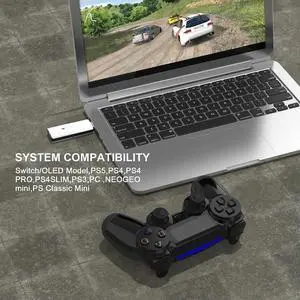 Game Console Joystick USB Adapter with Pairing Button for //NS/PC/P3 Game Accessories Game Console Joystick USB Adapter with Pairing Button for //NS/PC/P3 Game Accessories