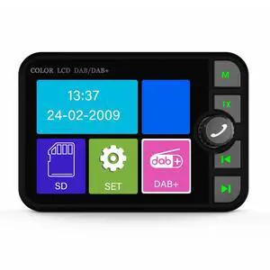 Stereo Digital Signal Broadcast Adapter 2.4 Inch LCD Color Screen DAB Radio Receiver Bluetooth-compatible 5.0 Hands-free for Car Stereo Digital Signal Broadcast Adapter 2.4 Inch LCD Color Screen DAB Radio Receiver Bluetooth-compatible 5.0 Hands-free for Car