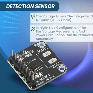 2X INA260 Detection Sensor Module High Or Low Side Voltage Current Power Sensor Module 2X INA260 Detection Sensor Module High Or Low Side Voltage Current Power Sensor Module