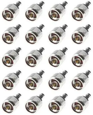 20X N Type Male Jack To BNC Female Plug Straight Connector 20X N Type Male Jack To BNC Female Plug Straight Connector