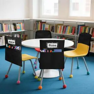 12 Pack Seat Sacks For K-2 Student For Classrooms-Chair Pockets Organizer-Fabric For School Supplies 12 Pack Seat Sacks For K-2 Student For Classrooms-Chair Pockets Organizer-Fabric For School Supplies