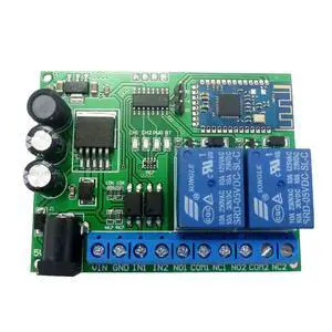 BT23A02 2 Channel Bluetooth-compatible Relay DC 5V 12V 24V 2.4G RF Remote Control Switch for Android Phone BT23A02 2 Channel Bluetooth-compatible Relay DC 5V 12V 24V 2.4G RF Remote Control Switch for Android Phone
