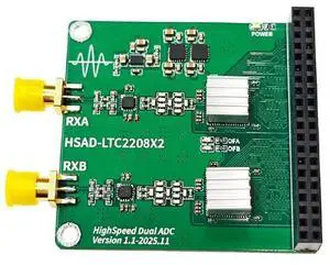 LTC2208 Dual Channel 16 Bit Speed ADC Module For RIGUKE/ALINX MEYESEMI For FPGA For Any Waveform Capture LTC2208 Dual Channel 16 Bit Speed ADC Module For RIGUKE/ALINX MEYESEMI For FPGA For Any Waveform Capture