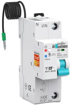 Tuya Circuit Breaker with Auto Interruptor Metering Circuit Breaker with Timer Remote Control Switch Tuya Circuit Breaker with Auto Interruptor Metering Circuit Breaker with Timer Remote Control Switch