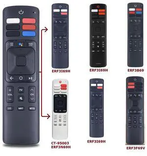 ERF3A69 ERF3169H ERF3B69 Remote Control with for Netflix Google Play Sling Button TV Controller for Hisense/Sharp TV ERF3A69 ERF3169H ERF3B69 Remote Control with for Netflix Google Play Sling Button TV Controller for Hisense/Sharp TV
