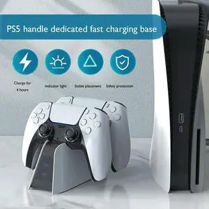 Dual Charger Dock Station for Controller Charging Cradle Dock Station for 5 Gamepad Dual Charger Dock Station for Controller Charging Cradle Dock Station for 5 Gamepad