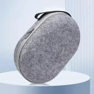 Felt Hard Shell Case Shockproof Include Len Cover Bag Anti-Scratch with Mesh Pocket for Quest 3 VR Headset Felt Hard Shell Case Shockproof Include Len Cover Bag Anti-Scratch with Mesh Pocket for Quest 3 VR Headset