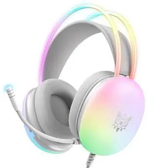 Gaming Headset Over Ear Headphones with Microphone LED lights Wired Gaming Headphones for PS4 PC Laptop Gaming Headset Over Ear Headphones with Microphone LED lights Wired Gaming Headphones for PS4 PC Laptop