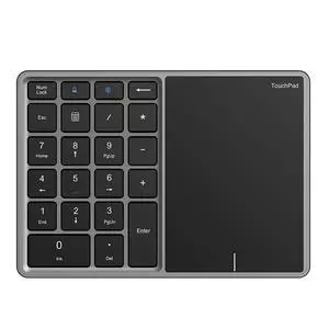 Mini Numeric Keyboard 2.4G Bluetooth-Compatible Numeric Pad Financial Accounting Number Keyboard for Laptop Accounting Mini Numeric Keyboard 2.4G Bluetooth-Compatible Numeric Pad Financial Accounting Number Keyboard for Laptop Accounting