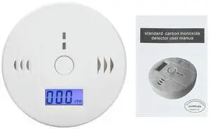 Carbon Monoxide Alarm Smoke Alarm CO Detector LCD Display Alarm Home Toxic Gas Leak Detector Fire Sound Alarm Carbon Monoxide Alarm Smoke Alarm CO Detector LCD Display Alarm Home Toxic Gas Leak Detector Fire Sound Alarm