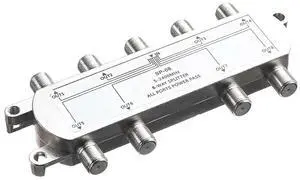 Digital 8 Way Coaxial Cable Splitter 5-2400MHz, RG6 Compatible, Work with Analog/Digital TV Connections and Internet Digital 8 Way Coaxial Cable Splitter 5-2400MHz, RG6 Compatible, Work with Analog/Digital TV Connections and Internet