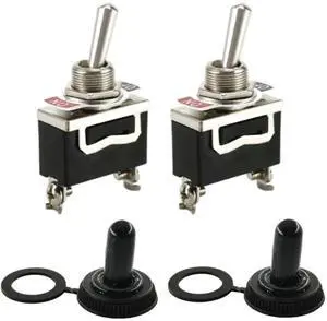 Heavy Duty Car Boat Rocker Toggle Switch 15A 250V 2Pin SPST ON/OFF Rocker Switches with Waterproof Cover 2Set Heavy Duty Car Boat Rocker Toggle Switch 15A 250V 2Pin SPST ON/OFF Rocker Switches with Waterproof Cover 2Set